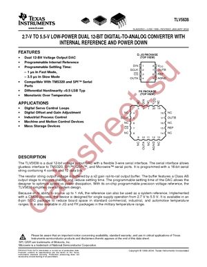 TLV5638CDR datasheet  